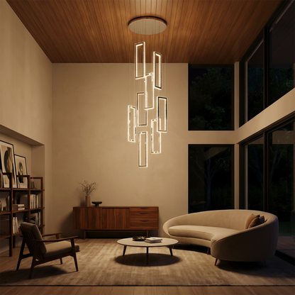 Lustre moderne en cristal pour salon – Crista