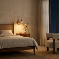 Applique Murale Scandinave en Bois avec Liseuse – Sylvedra