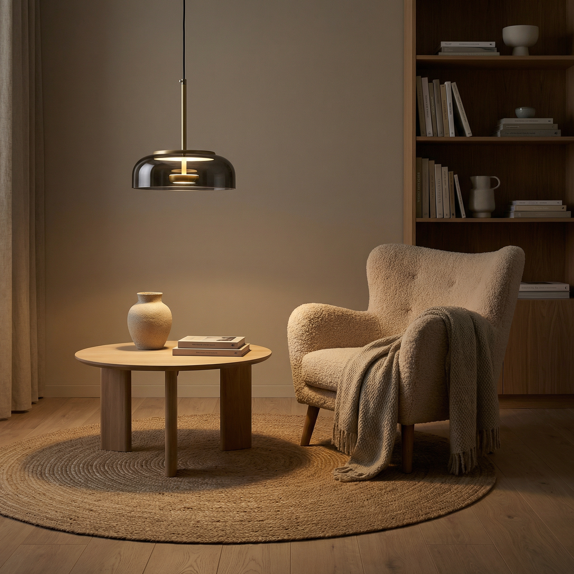 Suspension Moderne en Verre et Aluminium Forgé – Luminosa