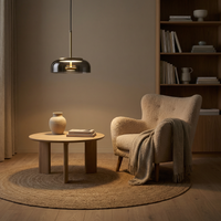 Suspension Moderne en Verre et Aluminium Forgé – Luminosa