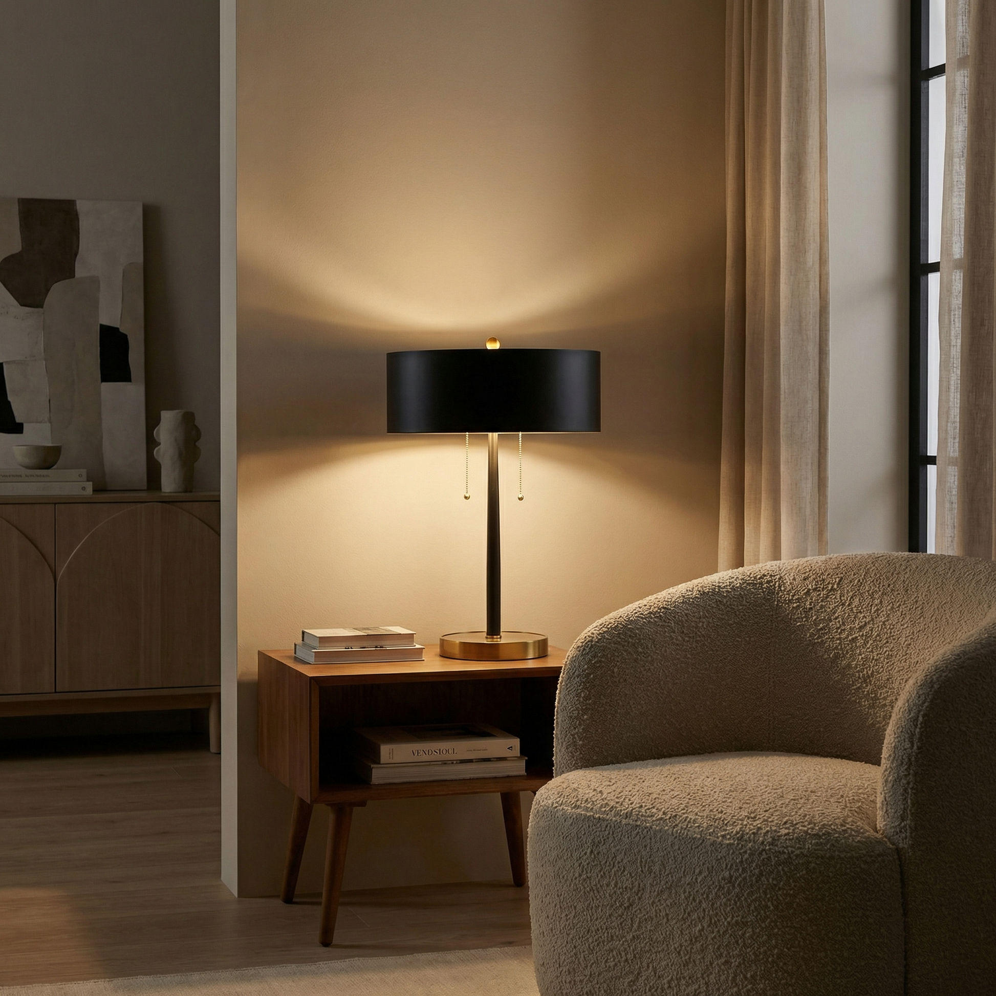 Lampe à poser Pietralis vue détail | Luxarmonie