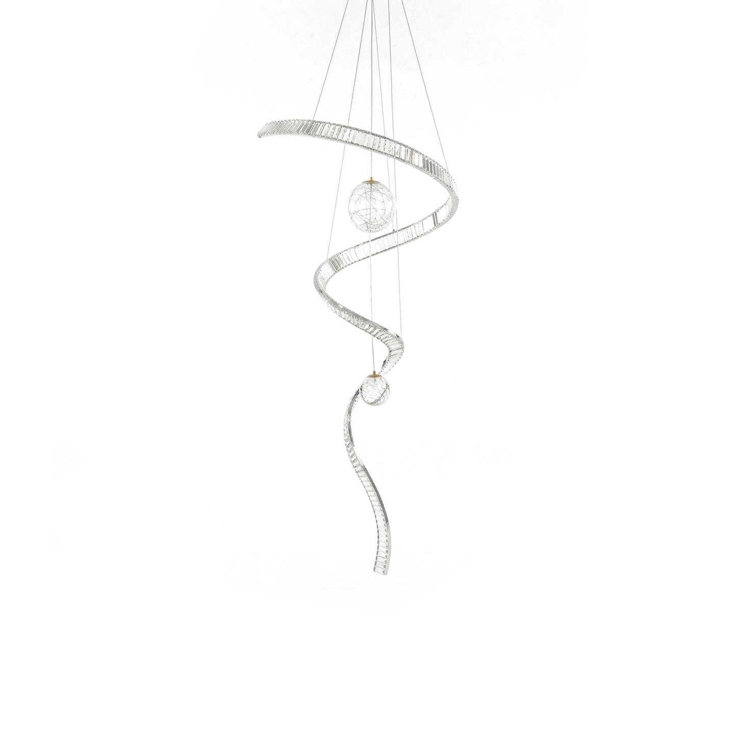 Suspension en cristal moderne pour salons – Crystella