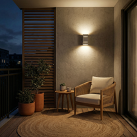 Applique murale aluminium gris moderne salon – Modèle Nerion