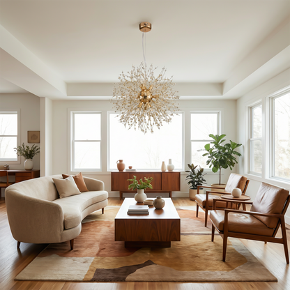 Plafonnier Cristarioni vue ambiance | Luxarmonie