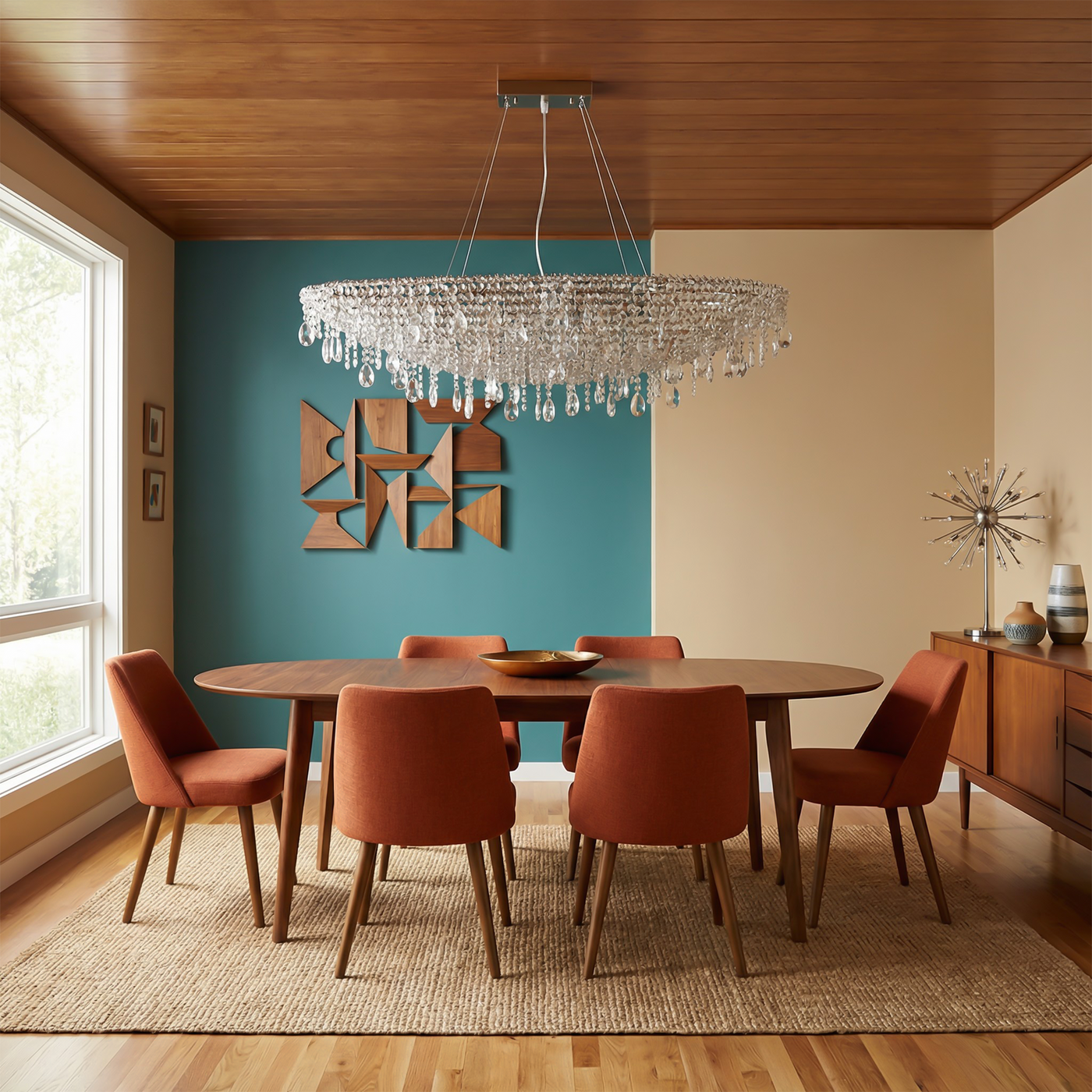 Suspension contemporaine en cristal pour salon – Crystarènei