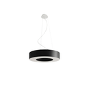 Minimalist black round chandelier for living room – Noxeral model