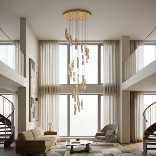 Lustre en cristal moderne pour salon – Cristaria