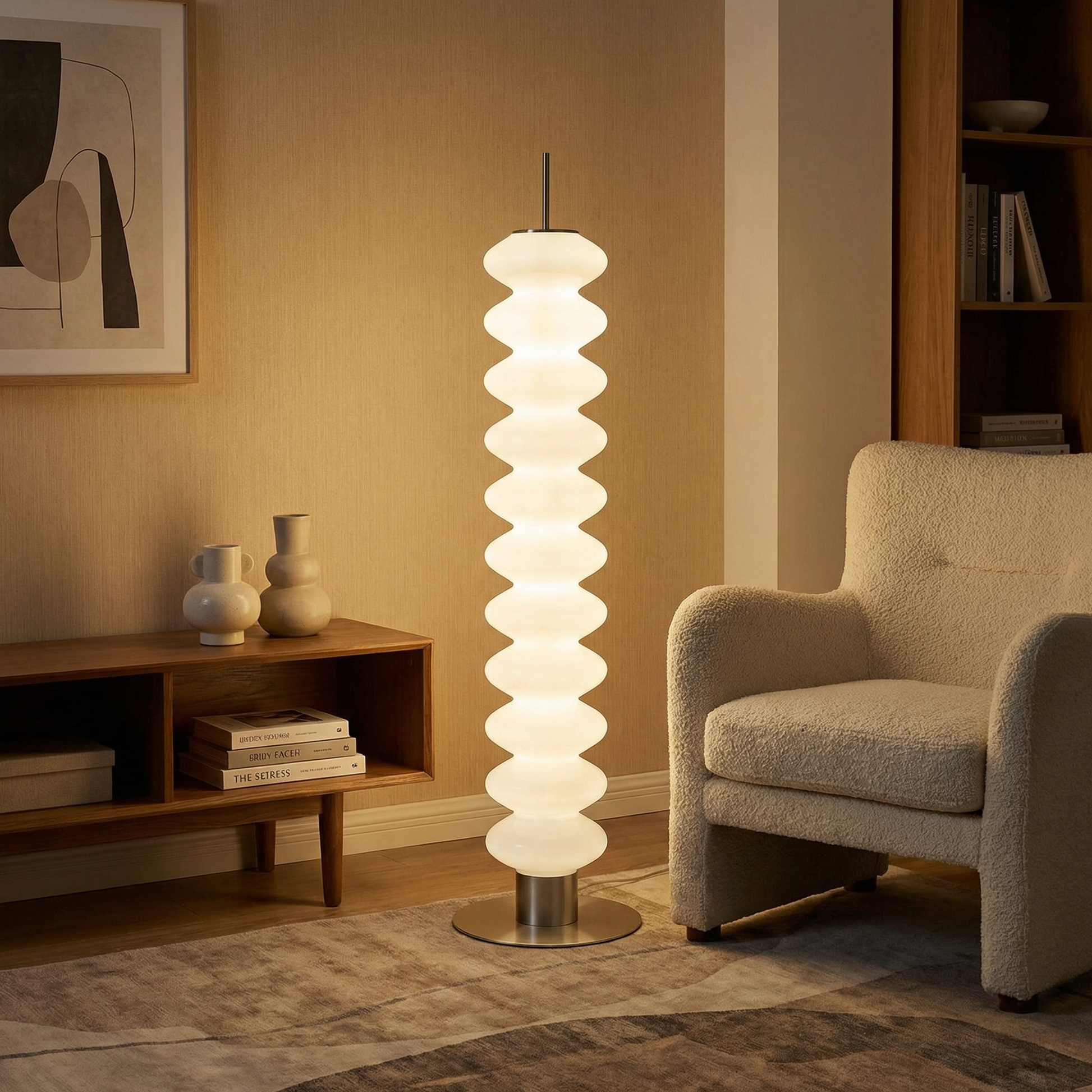 Lampadaire Tour d’Ondes vue détail | Luxarmonie