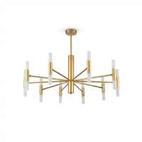 Lustre Moderne Ambiance Tamise Dorure Chic – Handelor