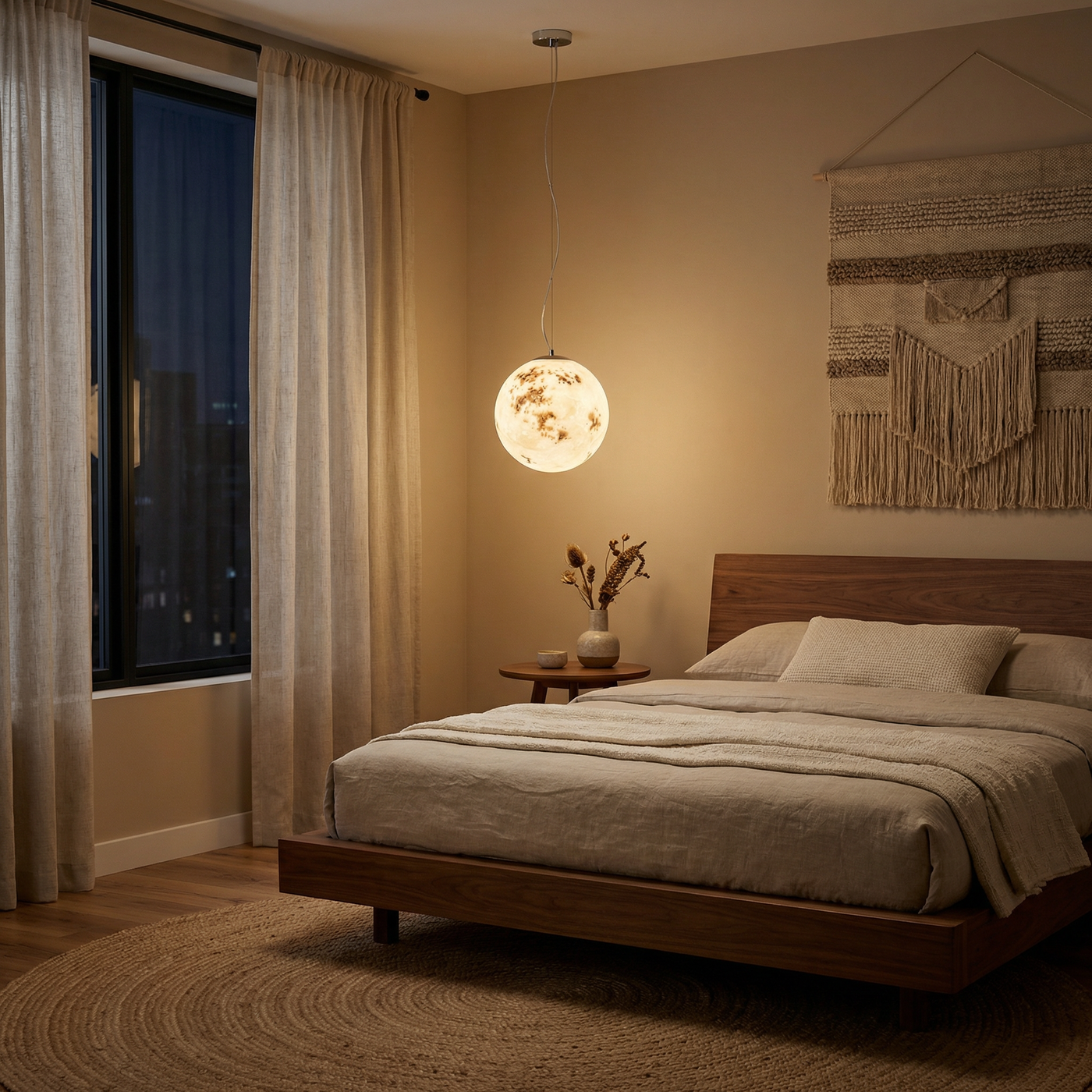 Suspension Tendance Forme Lune Style Adaptatif – Lune