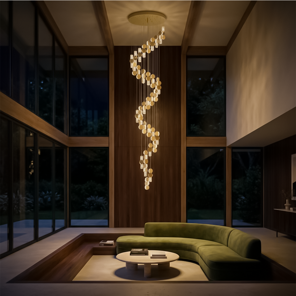 Lustre Cristal Moderne pour Salon – Cristarionye