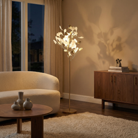 Lampe sur pied en métal style Ginkgo – Ginkova