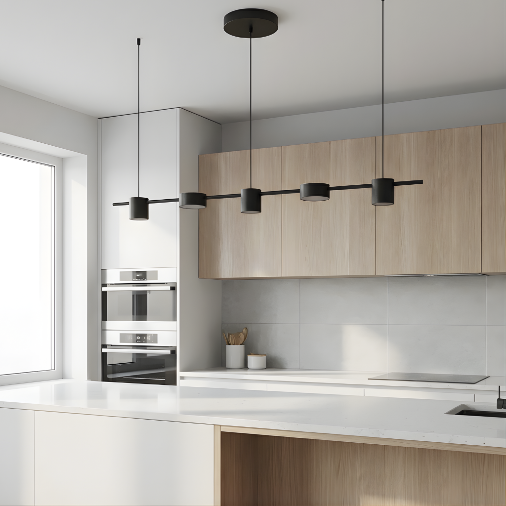 Suspension Métal Or Noir Ambiance Lumineuse – Moderato