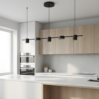 Suspension Métal Or Noir Ambiance Lumineuse – Moderato