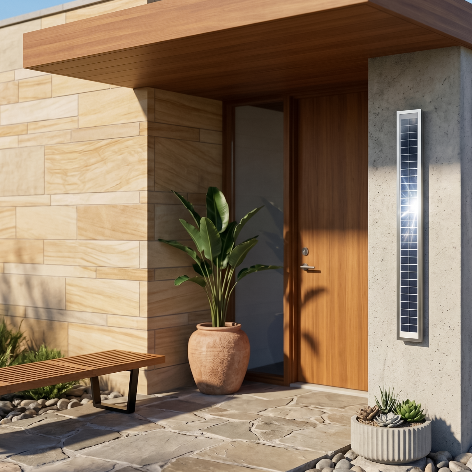 Applique murale LED solaire extérieure étanche – Célaris