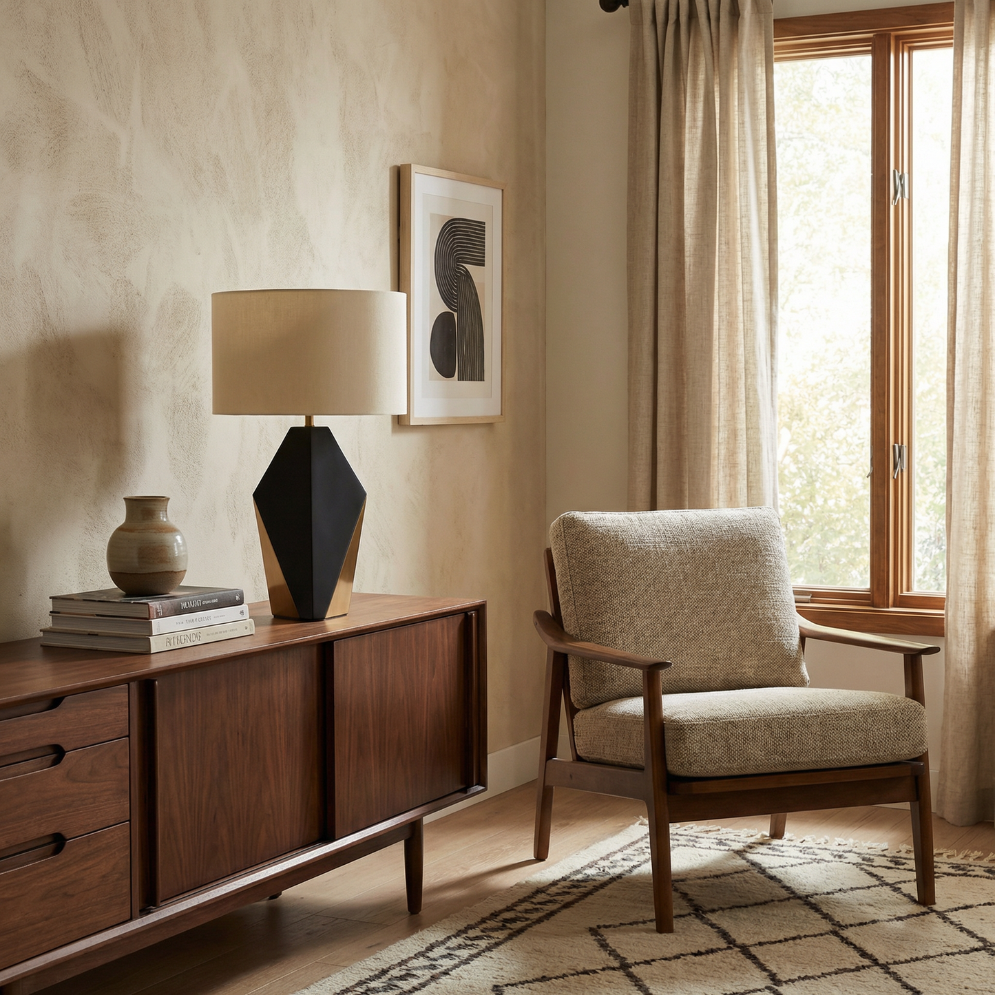 Lampe à poser Flaresca vue ambiance | Luxarmonie