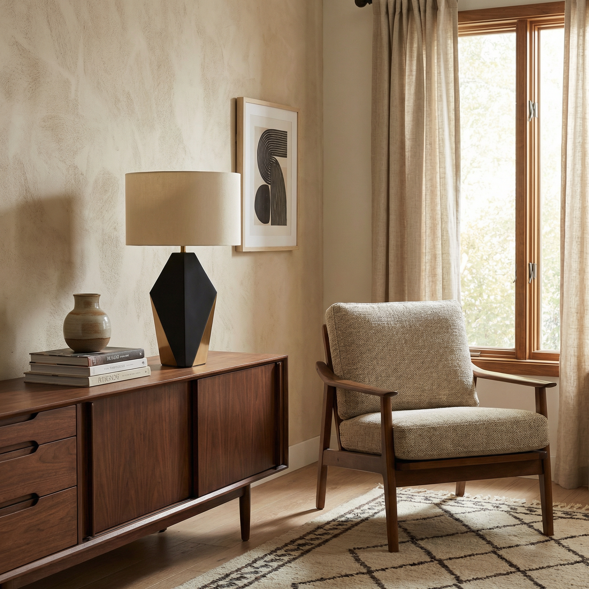 Lampe à poser Flaresca vue ambiance | Luxarmonie