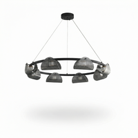 Suspension en verre fumé gris pour salle à manger – Orvelia