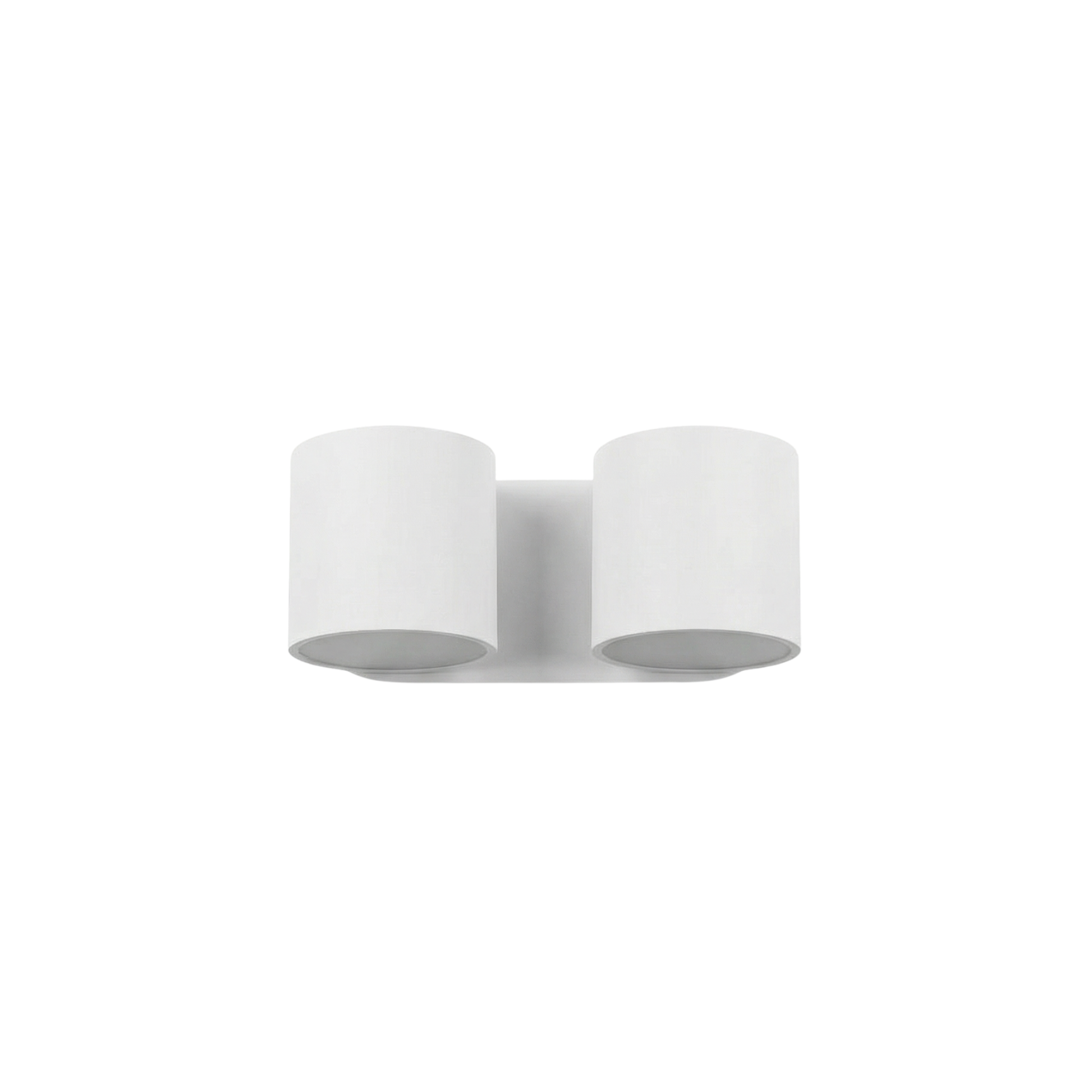 Modern white cylindrical wall sconce – Oréziane