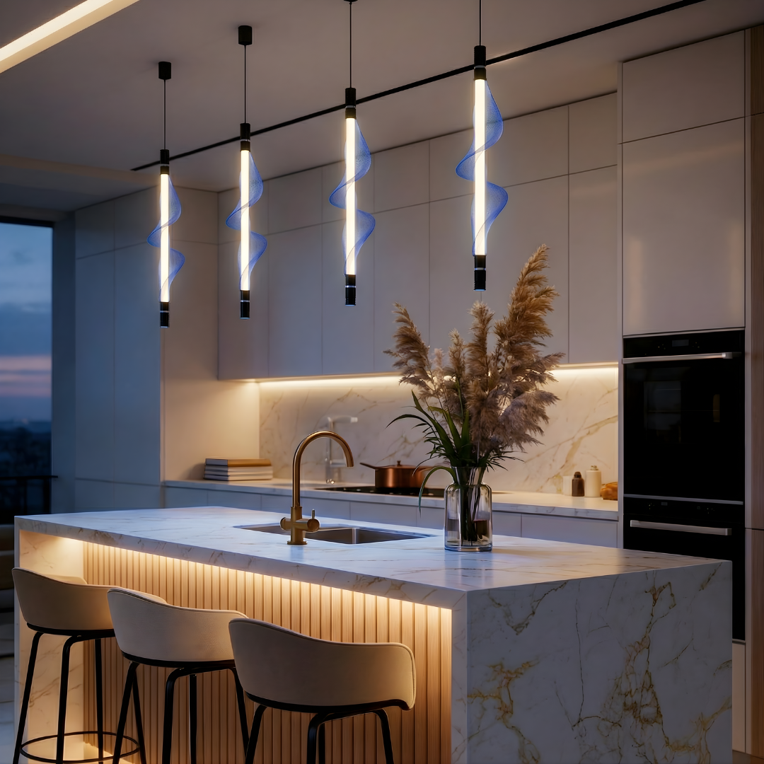 Suspension LED Polyvalente Style Contemporain Raffiné – Virevolte