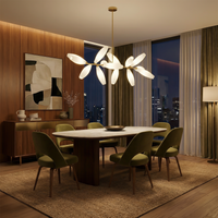 Suspension LED en verre design nordique pour salle à manger – Estelara