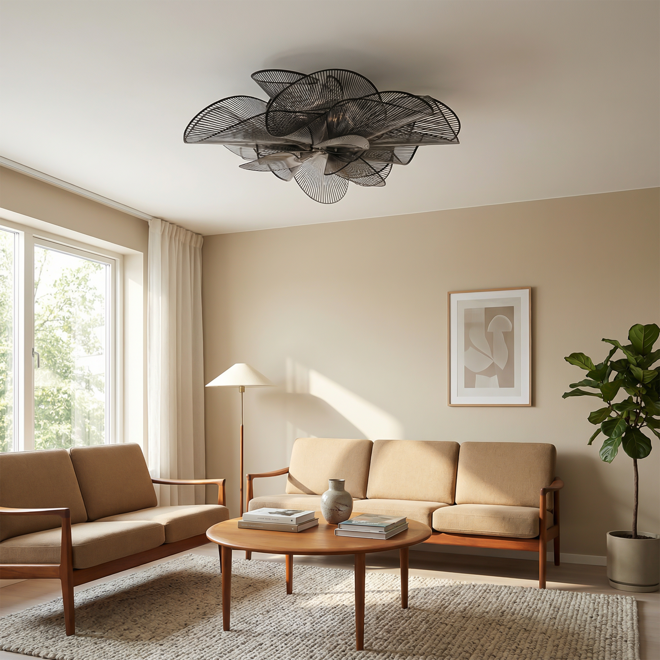 Plafonnier Noctura vue ambiance | Luxarmonie