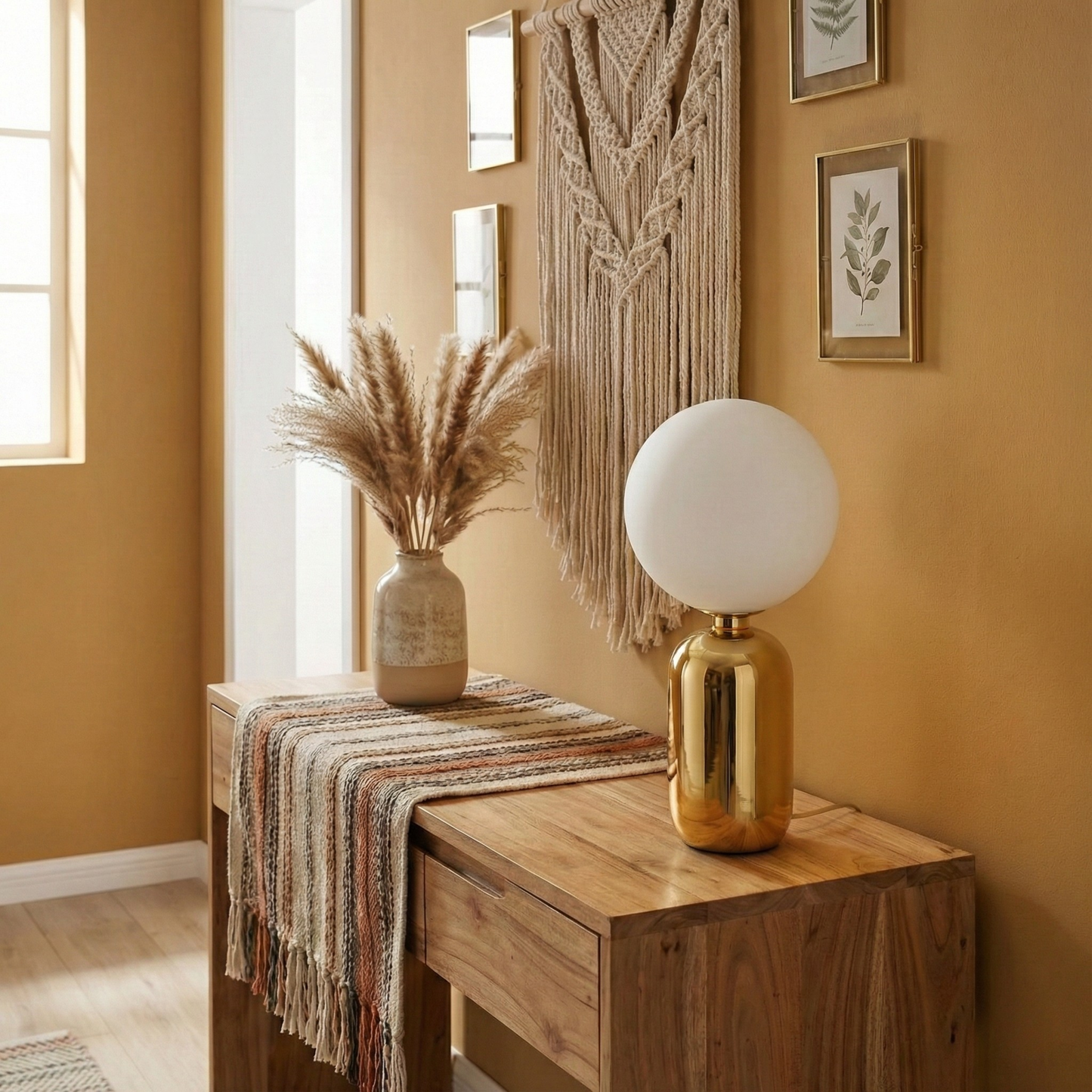 Lampe de Chevet Métal Verre Design Moderne – Pulsaris