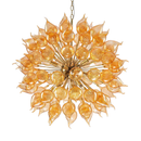스푸트니크 스타일 오렌지 블로운 글라스 샹들리에 – Dandelionis