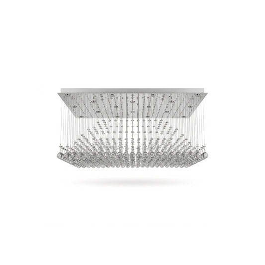 Plafonnier Haut de Gamme Style Luxueux avec Cristaux Suspendus – Futura