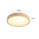 Plafonnier Moderne Bois Naturel Éclairage Homogène – Boscato