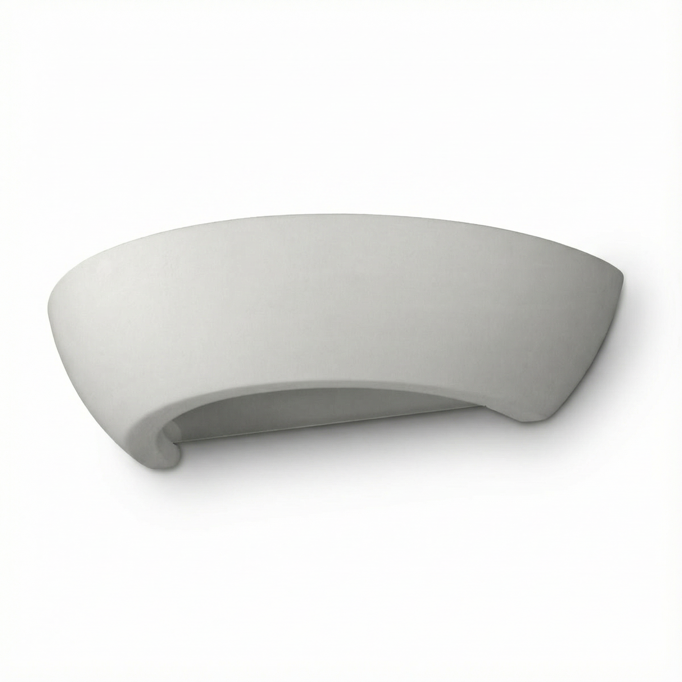 Moderní bílá keramická nástěnná lampa – model Valcéra