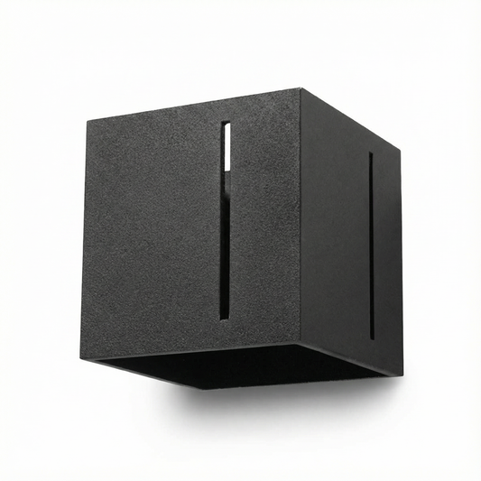 Modern black perforated wall light – Noxarys model