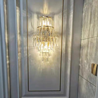 Applique murale en chrome et cristal pour salon – Cristarène