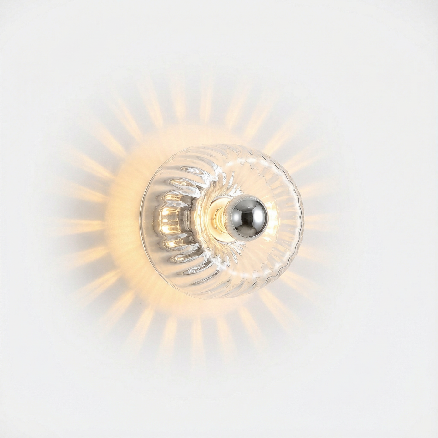 Schlichte und personalisierbare weiße Wandleuchte – Cléora