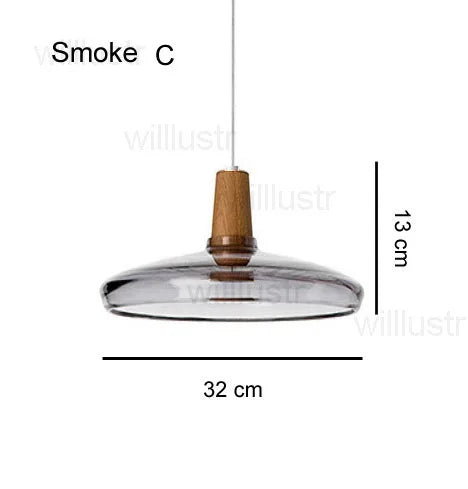 Suspension en verre fumé pour éclairage raffiné – Armonique