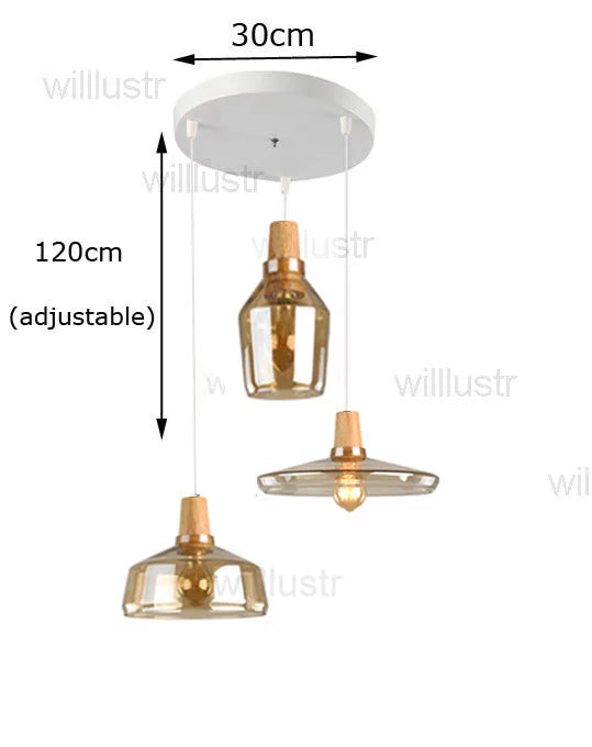 Suspension en verre fumé pour éclairage raffiné – Armonique