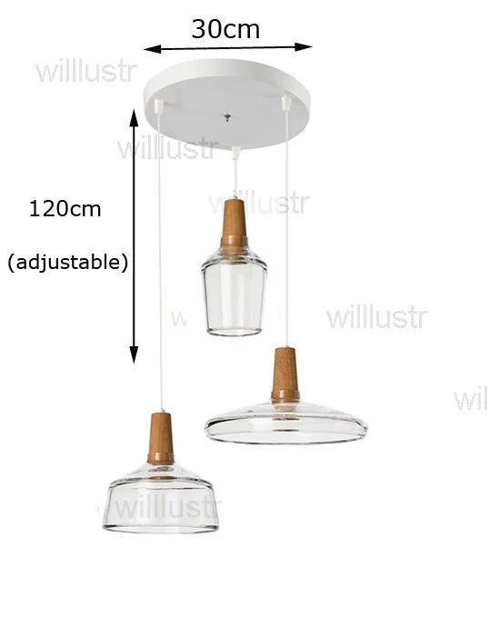 Suspension en verre fumé pour éclairage raffiné – Armonique