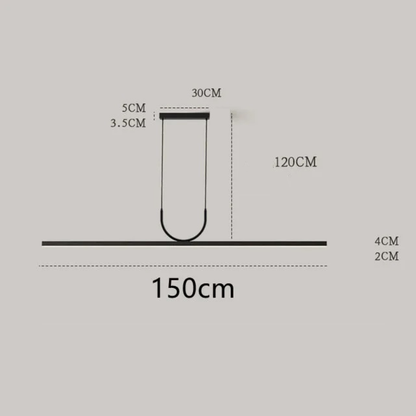 Suspension design contemporain Nera finition noire - vue 11