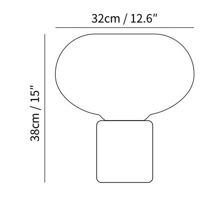 מנורת שולחן עם אלגנטיות במראה שיש על-זמנית – Luxor