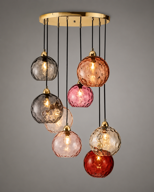 Colorful Glass Pendant Lamp Joyful and Modern Ambiance – Célestro