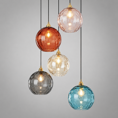 Colorful Glass Pendant Light with Joyful and Modern Ambiance – Célestro