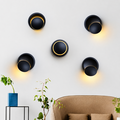 Lampe Murale Contemporaine Corps Métallique Orientable à 350° – Eclipse