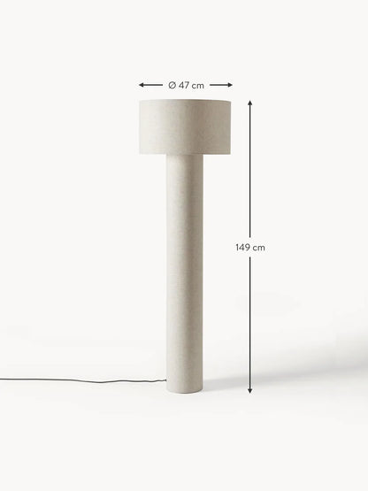 Fabric floor lamp for living room – Calytrix