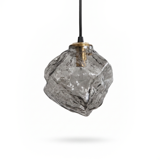 Suspension Scandinave en Verre Effet Lava – Volcano