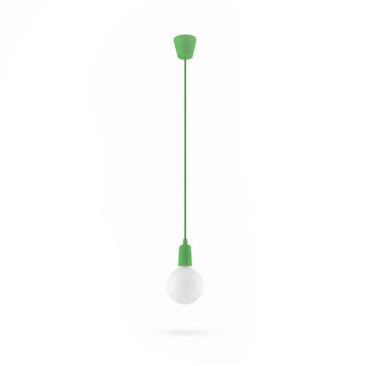 Suspension minimaliste verte en PVC – modèle Ardelio