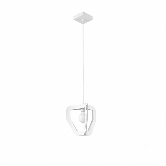 Lámpara colgante minimalista blanca para salón – modelo Asterion