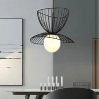 Suspension Métal Peint LED Design Épuré Noir – Fabulus