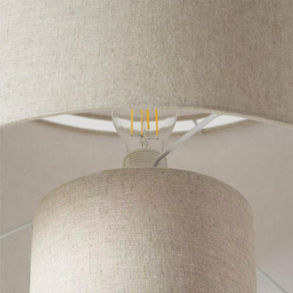 Fabric floor lamp for living room – Calytrix