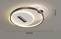 Plafonnier Moderne Courbes Fluides & Intensité Réglable – Soléna