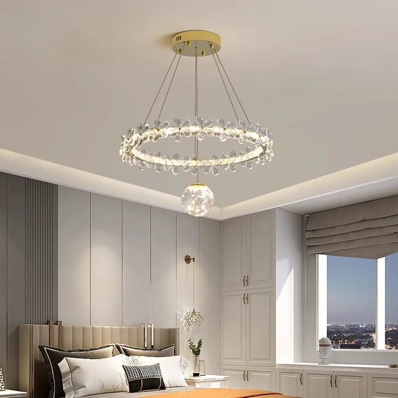 Plafonnier Design Orné de Cristaux & Lumière Éclatante – Lumea